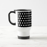 Teste padrão de bolinhas preto e branco. Manchado