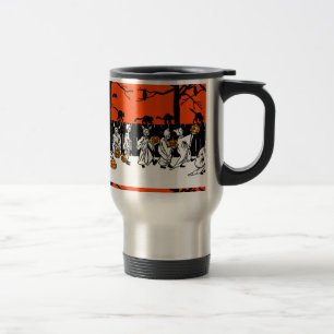 Caneca Térmica Teste padrão do vintage dos fantasmas da lanterna