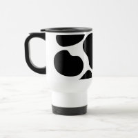 Teste padrão preto e branco do impressão da vaca