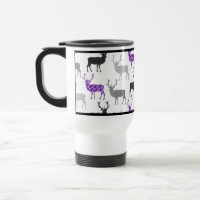 Teste padrão roxo do Natal do veado dos cervos