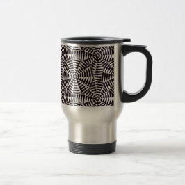 Caneca Térmica Teste padrão sem emenda geométrico monocromático