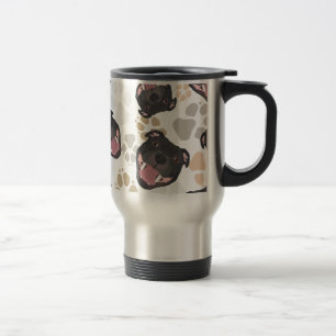 Caneca Térmica Teste padrão Staffordshire bull terrier das patas