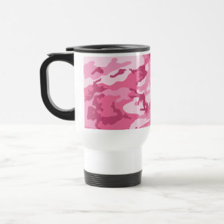 Caneca Térmica Teste padrão urbano cor-de-rosa de Camoflage