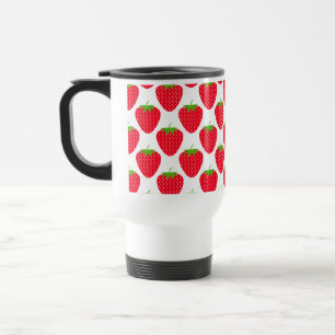 Caneca Térmica Teste padrão vermelho da morango