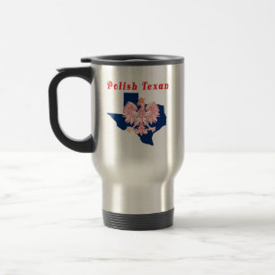 Caneca Térmica Texano Polonês com Mapa do Texas
