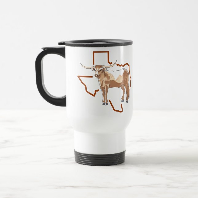 Caneca Térmica Texas Longhorn (Esquerda)