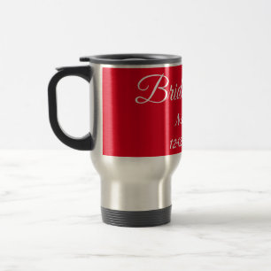 Caneca Térmica Texto de ano de adição de nome simples e mínimo de