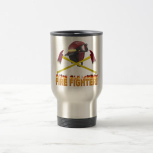 CANECA TÉRMICA TEXTO DE INCÊNDIO DO LOGOTIPO DE ARTE DE FOGO