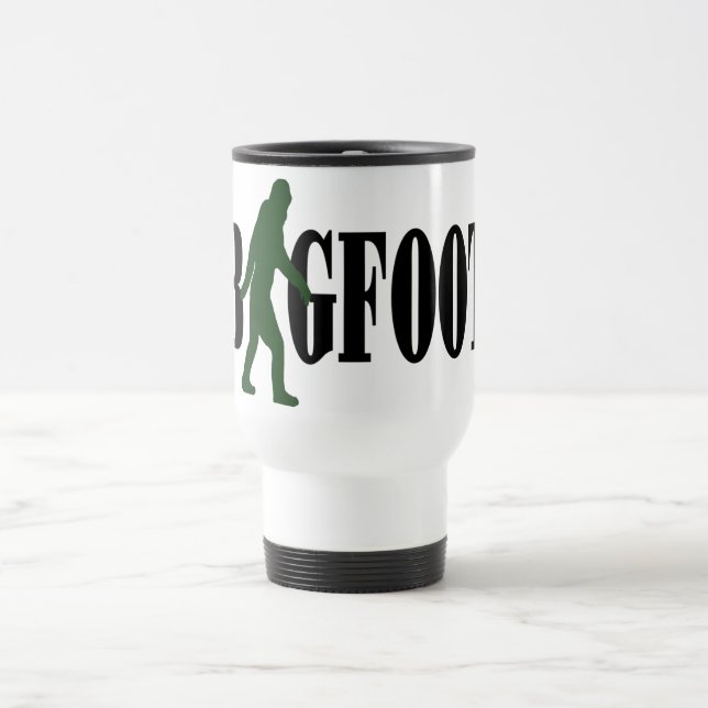Caneca Térmica Texto de pé-direito e gráfico de abaulamento verde (Centro)