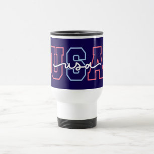 Caneca Térmica Texto EUA Design do Dia 4 de Julho-62118