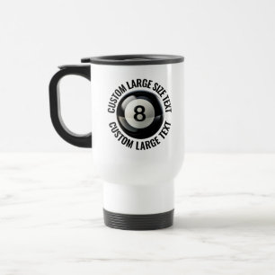 Caneca Térmica Texto Personalizado 425g Branco Bola 8 Personaliza