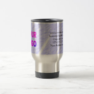 Caneca Térmica texto simples mínimo adicione seu logotipo/design
