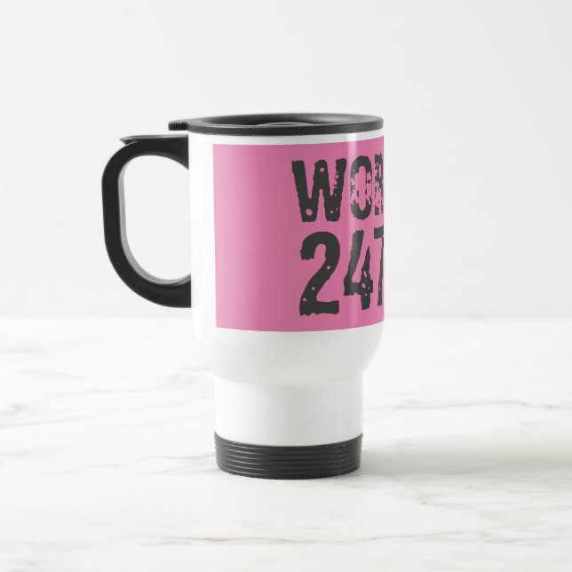 Caneca Térmica Texto vestido e arranhado Workout 247365 rosa (Esquerda)