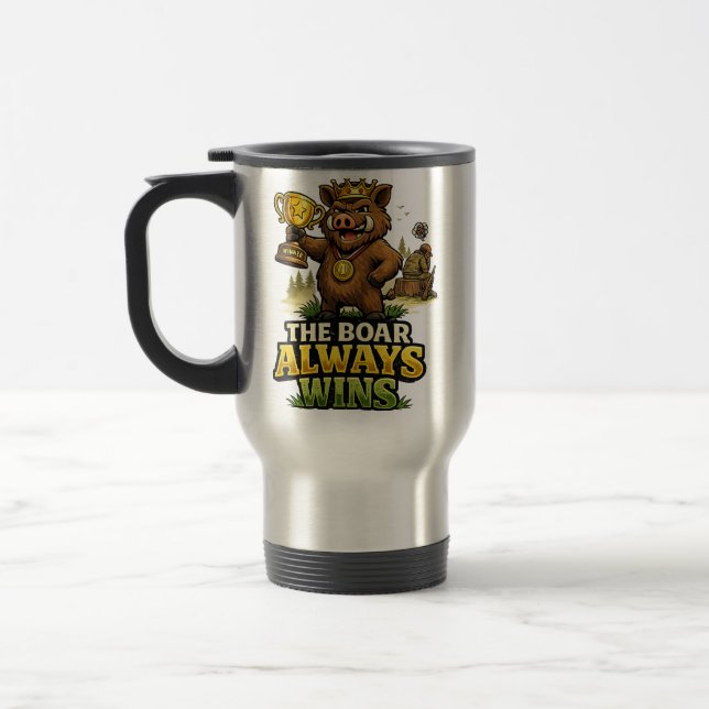 Caneca Térmica The Boar Always Wins (Esquerda)
