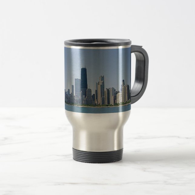Caneca Térmica The Chicago Skyline (Frente Esquerda)