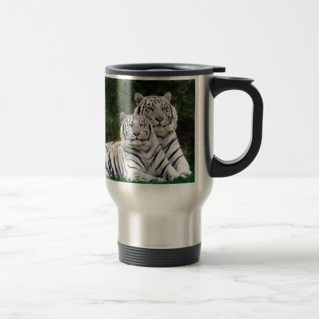 Caneca Térmica Tigres brancos (Direita)