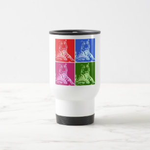 Caneca Térmica Tigres Coloridos