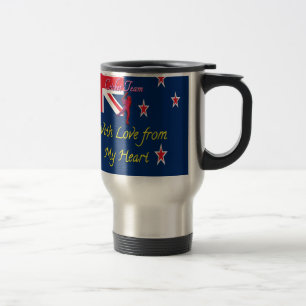 Caneca Térmica Time da Nova Zelândia de Críquete: Arte Amor Do Me