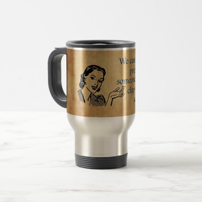 Caneca Térmica Tinta de 50 engraçada da Princesa SlipperyJoe (Frente Esquerda)