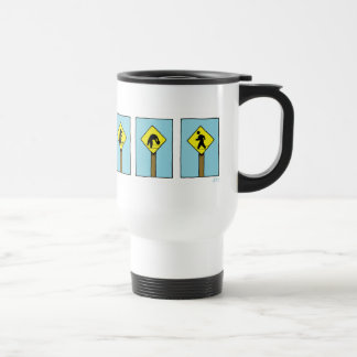 Caneca Térmica Tira de quadrinhos do letreiro "Não perca a cabeça