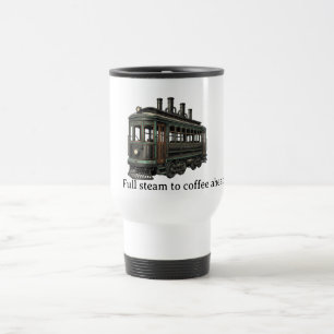 Caneca Térmica Toda a Força para o Café Adiante Carrinha Steampun