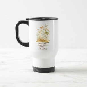 Caneca Térmica Todo Livro Liberta Borboleta Amante de Livros