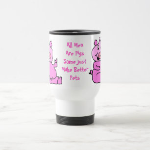 Caneca Térmica "Todos Os Homens São Suínos"