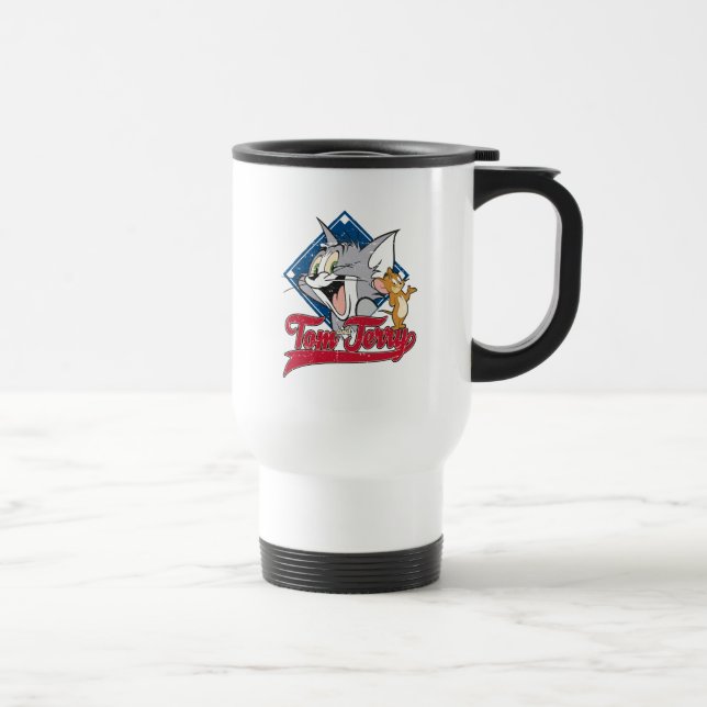 Caneca Térmica Tom And Jerry | Tom And Jerry On Baseball Diamond (Direita)