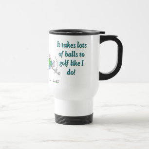Caneca Térmica Toma muitas bolas para golf como eu faço