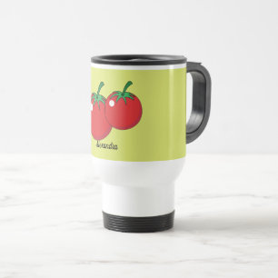 Caneca Térmica Tomate Vermelho   Adicione seu nome ou texto