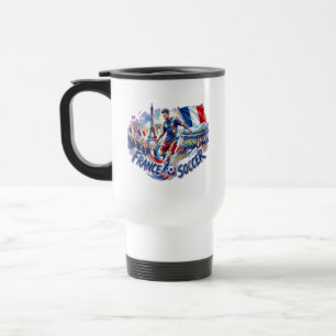 Caneca Térmica Torcida de Futebol da França Adepto de Futebol Fra