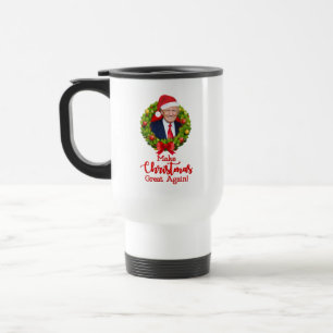 Caneca Térmica Torne o Natal Grande Novamente Trump MAGA presente