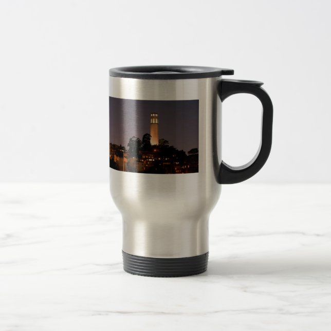 Caneca Térmica Torre de Coit na noite (Direita)