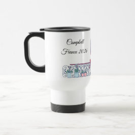 Caneca Térmica Torre Eiffel Vista da Janela Minimalista Francesa
