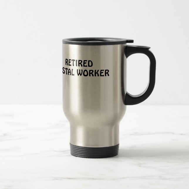 Caneca Térmica Trabalhador postal aposentado (Direita)