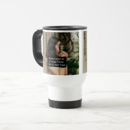 Caneca Térmica Trabalho de arte de duas fotos personalizadas - Sl