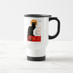Caneca Térmica Trabalho de arte de Gato Negra Steinlen