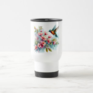 Caneca Térmica Trabalho de arte de pássaro-primavera