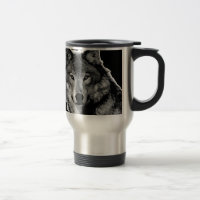 Trabalho de arte do Lobo Negro e Branco