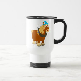 Caneca Térmica Traço de cartoon bretão Viagem ao trabalho bretã