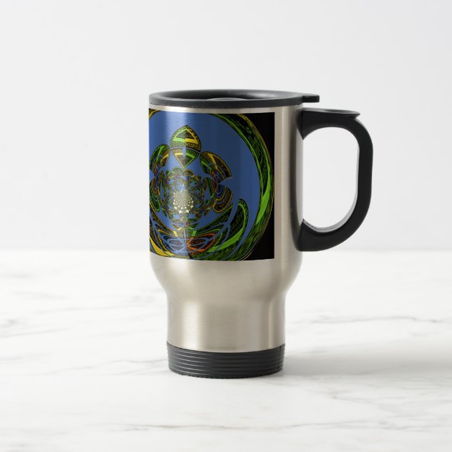 Caneca Térmica Tradicional Apenas Azul (Direita)