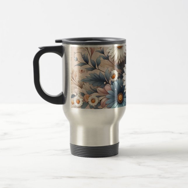 Caneca Térmica Transforme Seu Espaço com Elegante Floral de Marga (Esquerda)