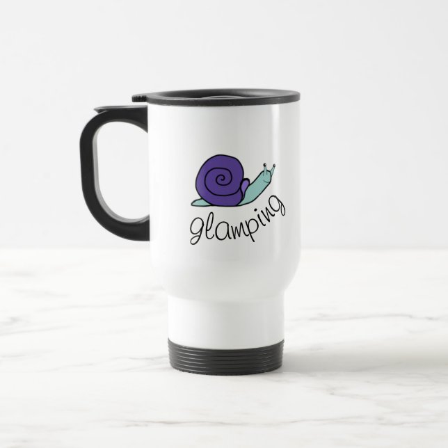 Caneca Térmica Travel Mug Resemugg - Snail "glamping" (Esquerda)