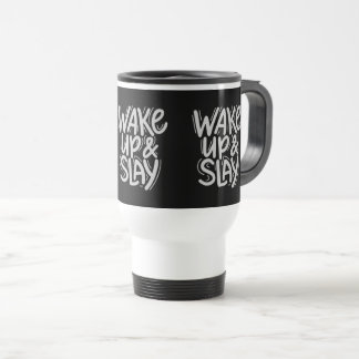 Caneca Térmica Travel Mug – WAKE UP & SLAY Bold Motivational