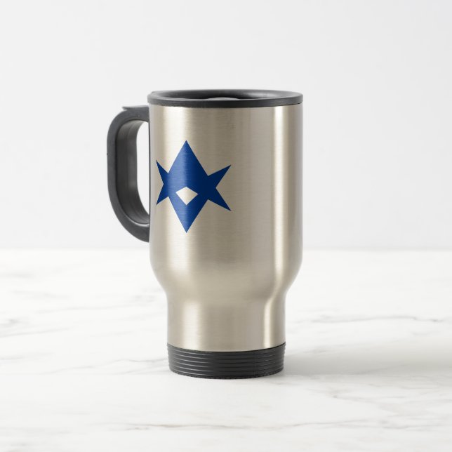 Caneca Térmica Travel Mug with Flag of Toyota City, Japan (Frente Esquerda)