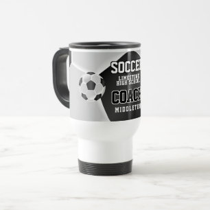 Caneca Térmica  Treinador de Futebol Negro e Branco