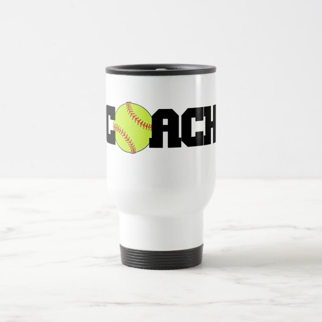 Caneca Térmica Treinador do softball (Centro)