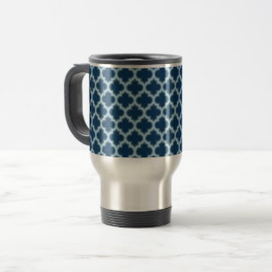 Caneca Térmica Trellis Azul e Bebê, Latite, Quatrefoil