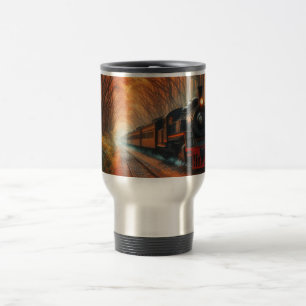 Caneca Térmica trem clássico de outono