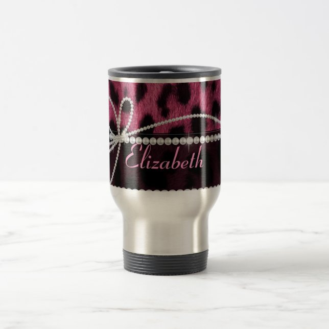 Caneca Térmica Trendy chic, mocinha-rosa-rosa-rosa-quente (Centro)